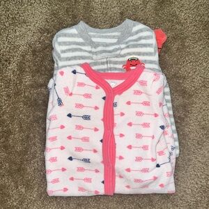 Terry cloth Carters Footies